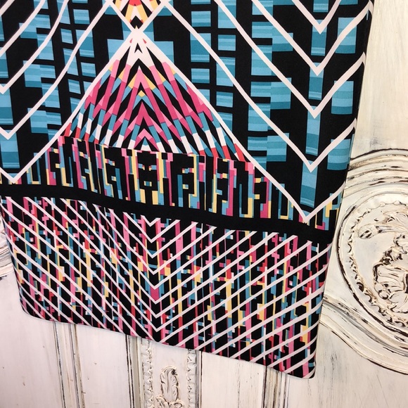 Bisou Bisou Michele Bohbot Body Con Graphic Pencil Skirt Size XL - Picture 3 of 9